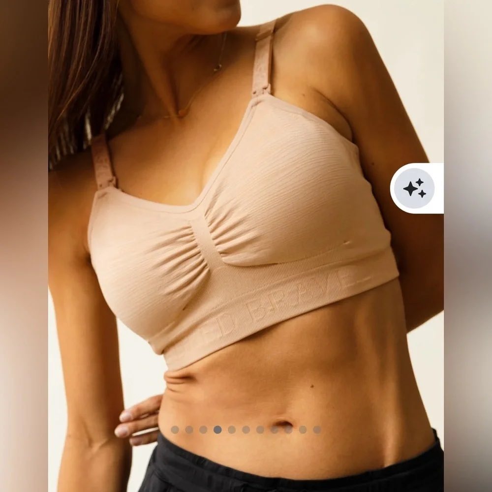 Kindred Bravely Women's Beige Sublime Hands-Free Pumping & Nursing Bra Medim